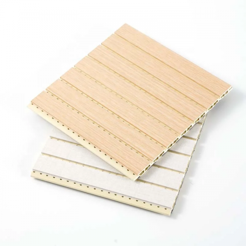 100% Recycle Wpc Acoustic Panels Soundproof Material Wood Polyester 210*10Mm Acoustic Panels