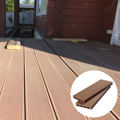 Anti-skid And Wear-resistant WPC Decking Tiles Anti-Crack Wood Flooring Plastic Composite Boards For Outdoors