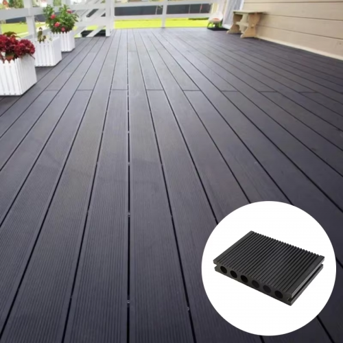 Anti-skid and wear-resistant 3D embossed composite decking extruded plastic floor Wpc