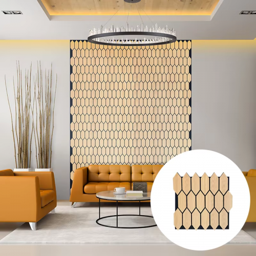 Best price wooden slat wall acoustic wood veneer wall panels decorative for auditorium hall