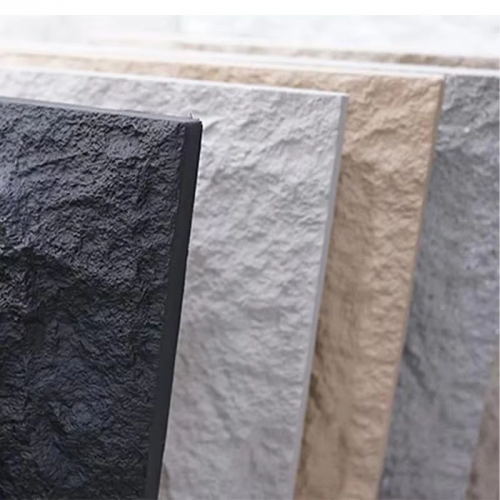 Light weight indoor outdoor exterior pu stone panel artificial faux  culture rock PU stone wall panel