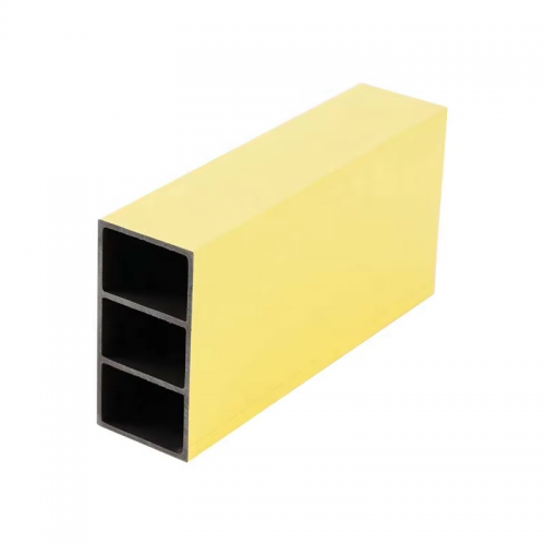 Multi-functional Interior Wpc PVC Wood Plastic Hollow Square Timber Tube For Partition