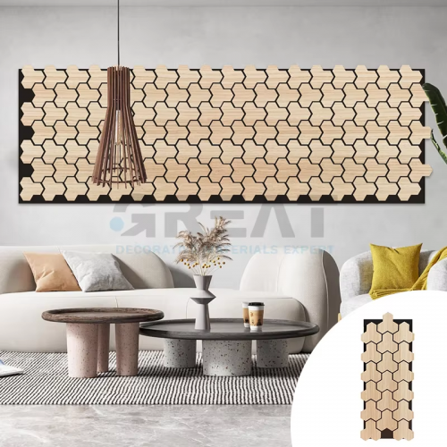 New Product arrival hexagon acoustic absorption panel board decorative acoustic wooden panels for wall