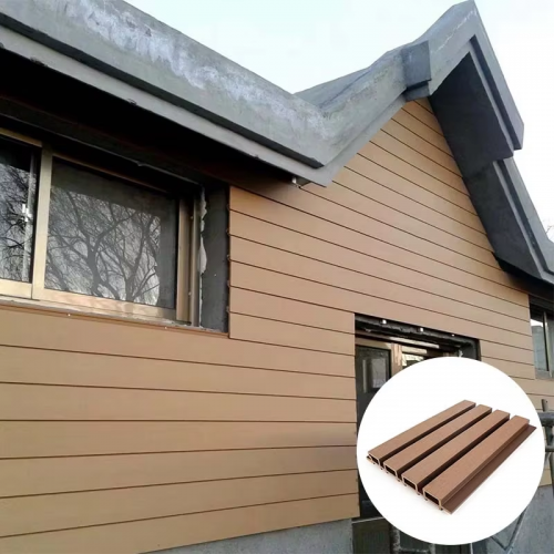 New Style Wpc Wood Fiber Slat Wall Panel Cladding Waterproof Outdoor Exterior Wall Decoration