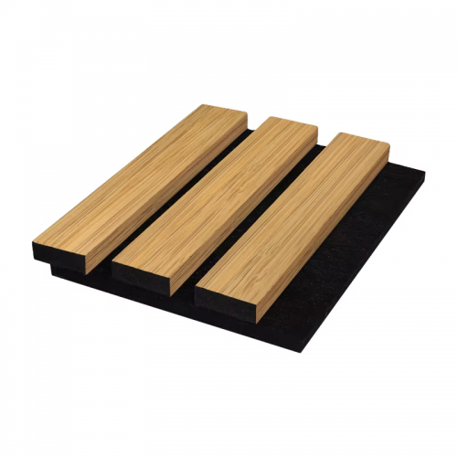 Noise Reduction And Sound Insulation Acoustic Panels E1 Grade Material Grooved Wood Slat Acoustic Panels